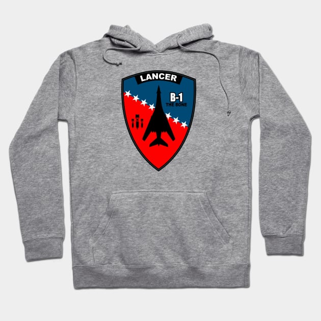 B-1 Lancer Patch Hoodie by Tailgunnerstudios